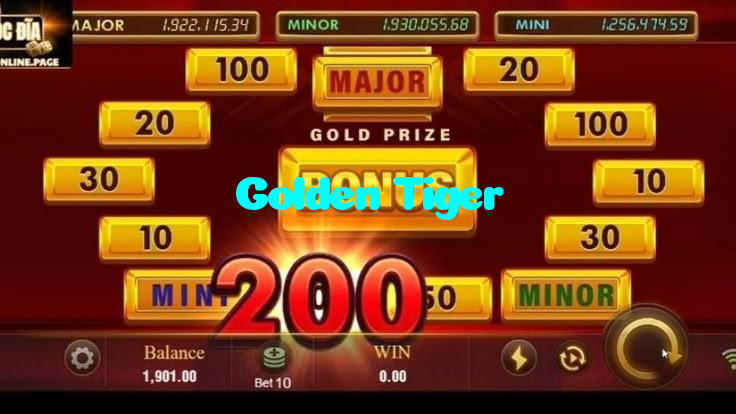 Golden Tiger casino presented on mobile device in Pakistan with slots and live games